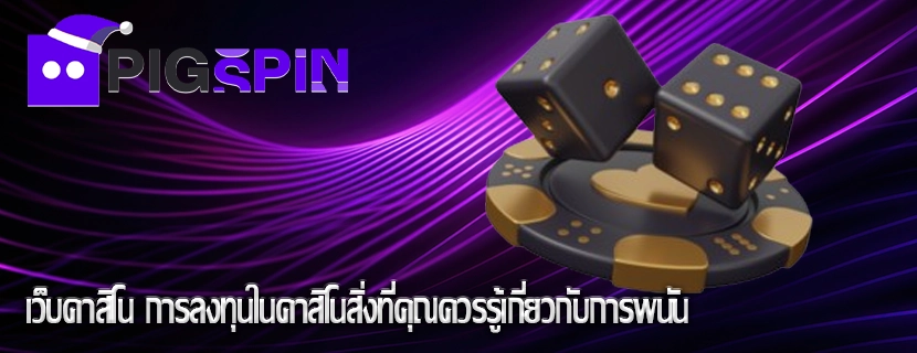 เว็บคาสิโน การลงทุนในคาสิโนสิ่งที่คุณควรรู้เกี่ยวกับการพนัน